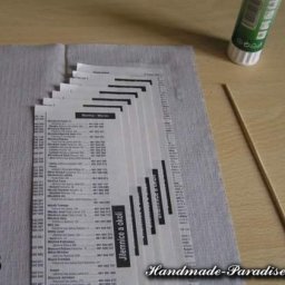 ​Как крутить трубочки для поделок из газет