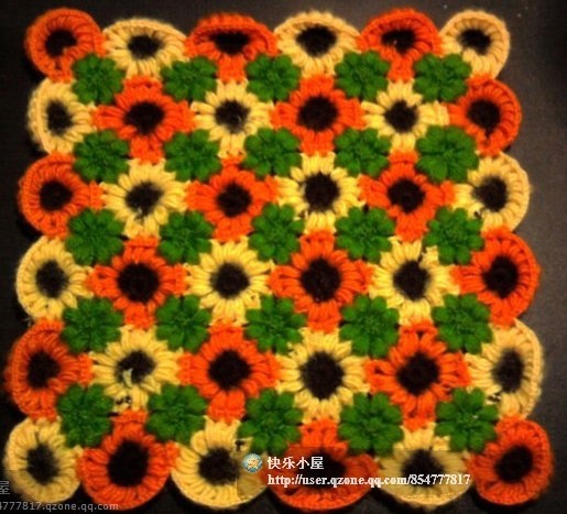 Вязаный коврик