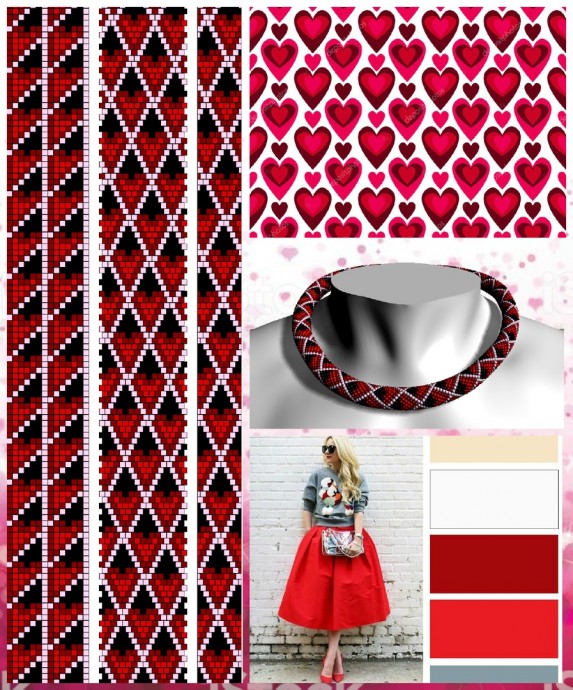 Яркие и красочные жгуты из бисера