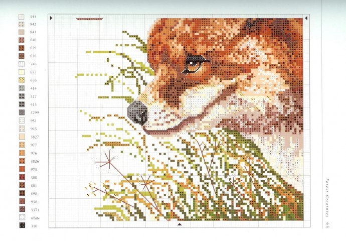 Вышиваем лисичек