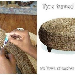 Из шины может получиться классный пуф