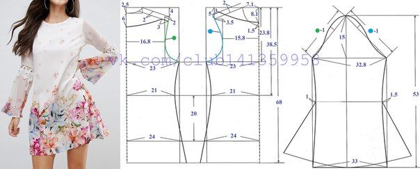 Моделирование платья свободного кроя
