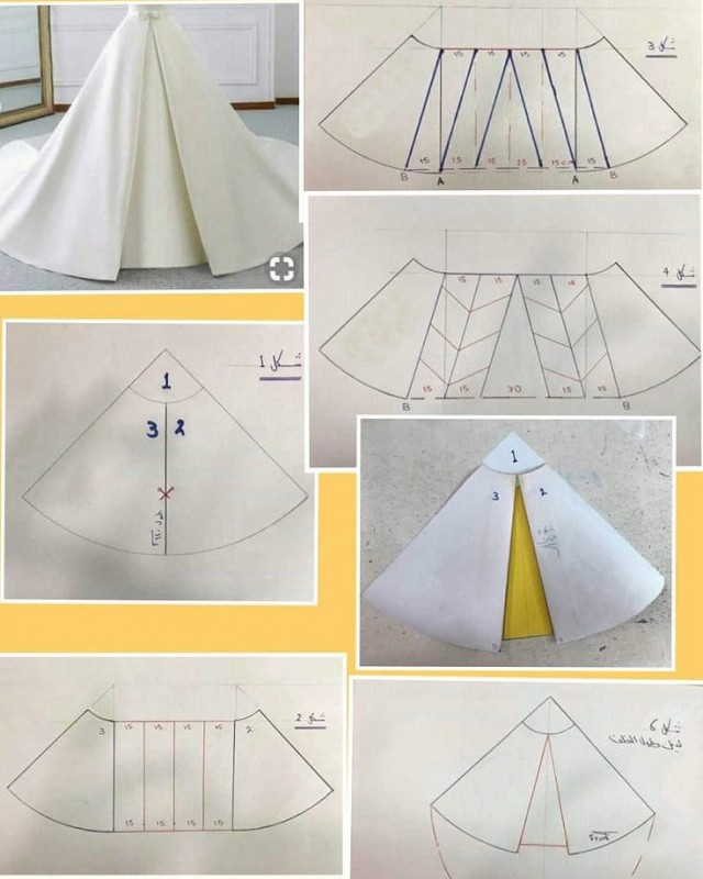 Моделирование юбки со встречными складками