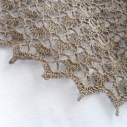 ​Шаль серо-коричневая