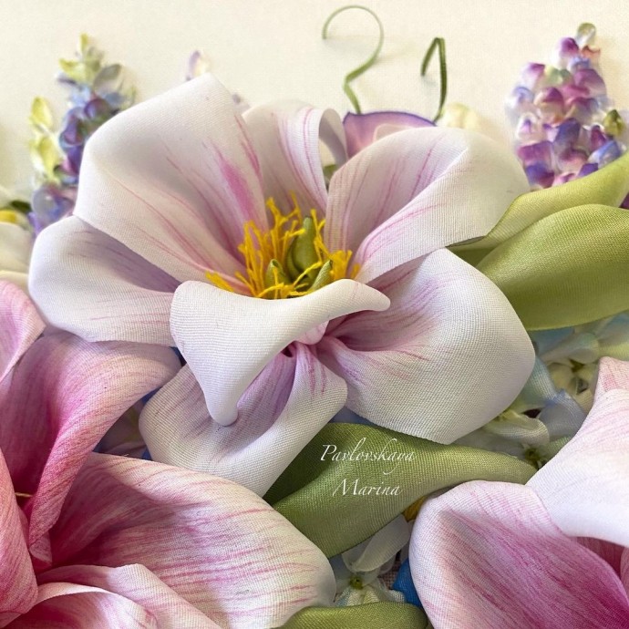 Шикарная вышивка лентами