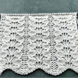 Шикарный узор спицами "Дельфиниумы"