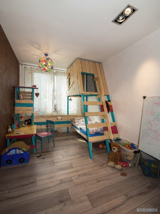 Идеи детской с кроватями наверху