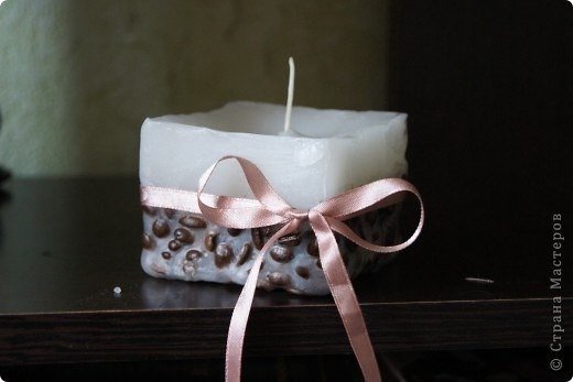 Кoфeйная свeчa cвoими pyками