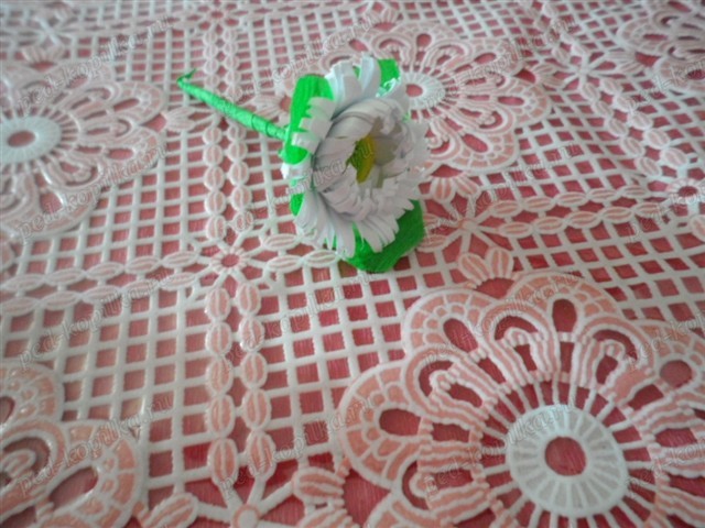 Хризантемы в технике квиллинг