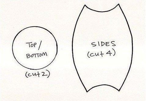 Шьем пуфик-мешок