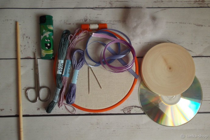 Игольница с вышивкой