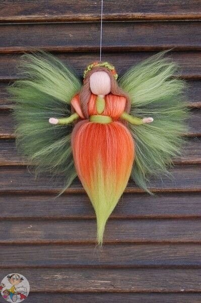 Нежные куколки-феи из шерсти Нежные куколки-феи из шерсти