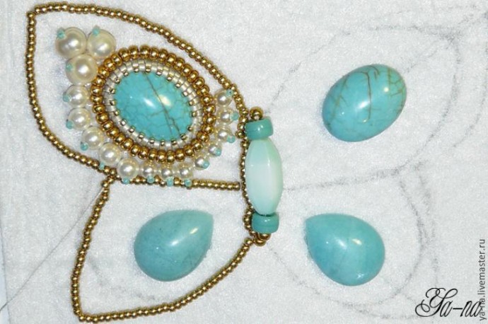 ​Кулон-брошь "Бабочка"