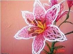 Лилия из бисера