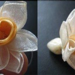 ​Нарцисс из лент: мастер-класс