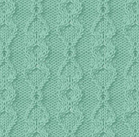 Нежные рельефы спицами