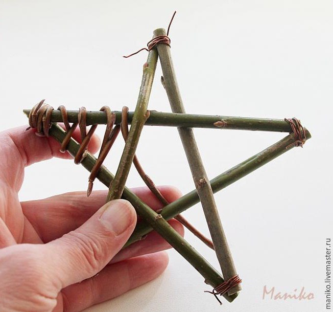 Новогодние звезды-подвески к старому новому году