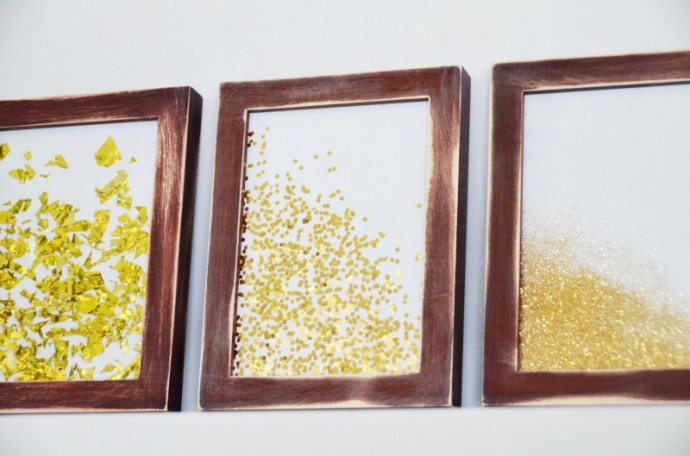 Отличный вариант декора с помощью оригинальных картин