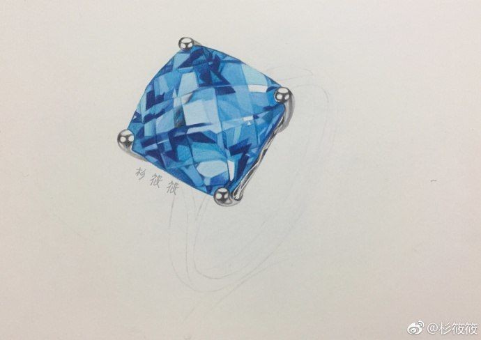 Перстень с топазом