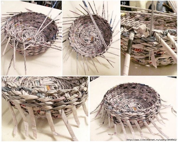 ​Плетёная шкатулка с цветами