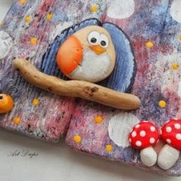 Простые композиции из камешков