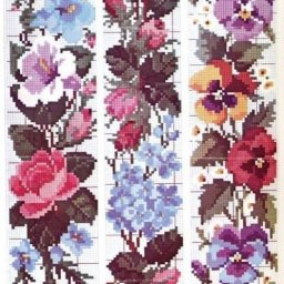 ​Вышивание цветочных дорожек