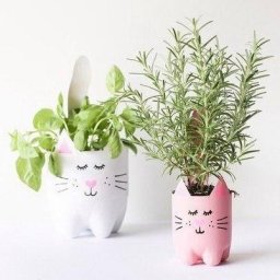 ​Горшки из пластиковых бутылок