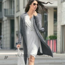 ​Кардиган с рельефным узором