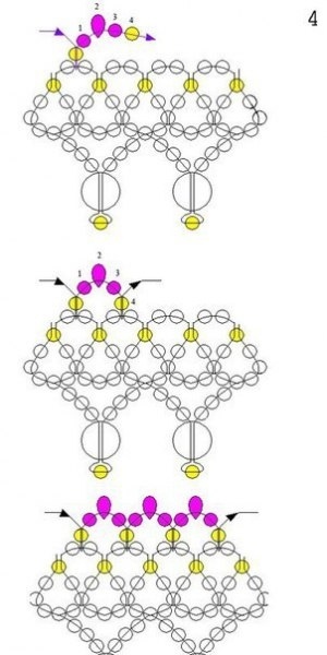 ​Красивое колье из бисера
