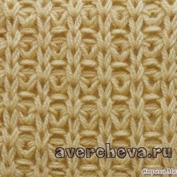 Красивый узор спицами для вязания плотных вещей