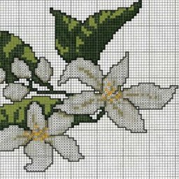 Вышиваем простенькие мини цветочки