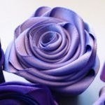 Роза из лент