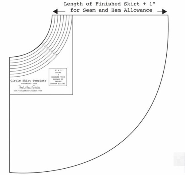 Моделирование юбки-солнце