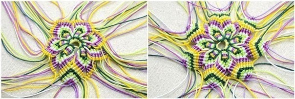 Цветок-макраме