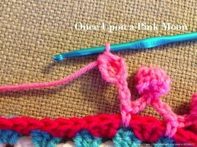 Интересная обвязка края крючком: мастер-класс