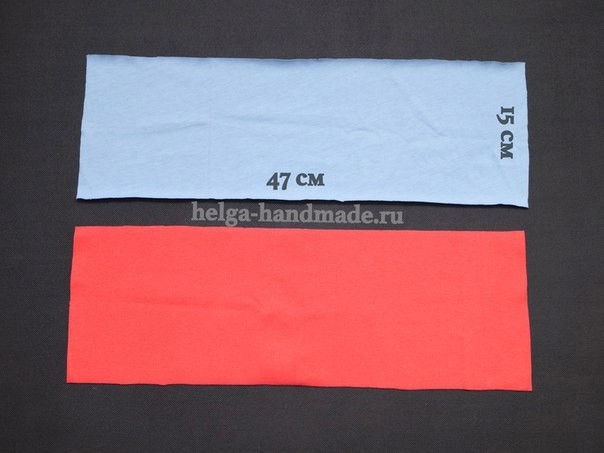 Трикотажная повязка на голову своими руками