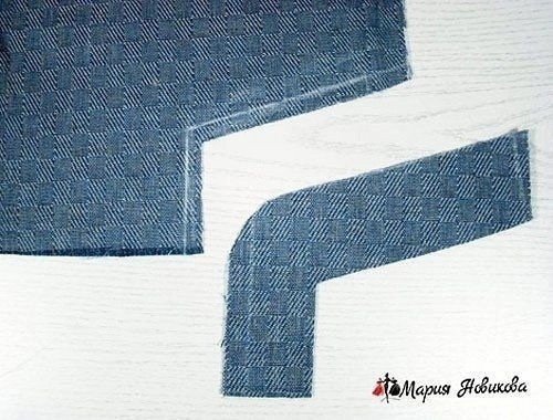 Боковой карман с обтачкой и отрезным бочком Боковой карман с обтачкой и отрезным бочком