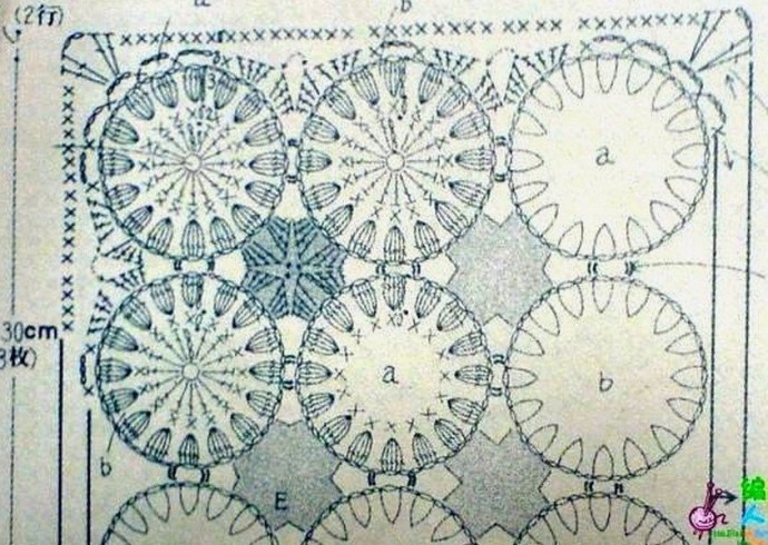 ​Вязаное цветочное поле