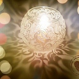 Морозный узор на вазе