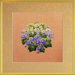 Вышиваем нежные цветы