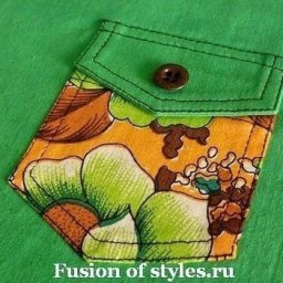 Накладной карман с клапаном