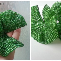 ​Мастер-класс плетения листа кувшинки