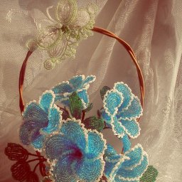 Незабудки из бисера