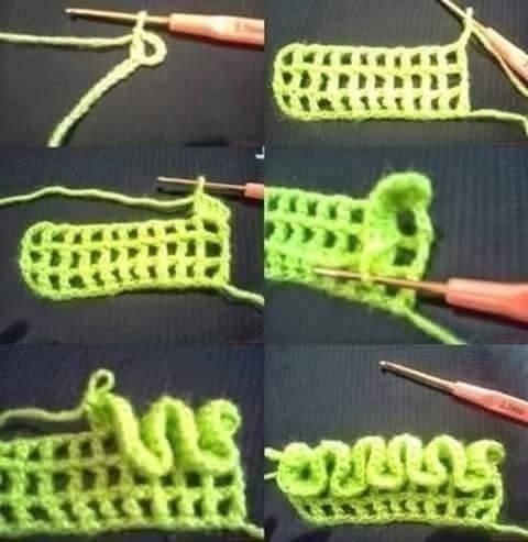 ​Объёмный коврик из пряжи