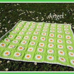 ​Плед из ромашек: мастер-класс