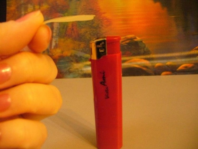 Роза из атласных лент