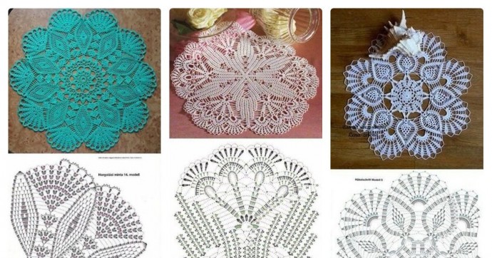 Шикарные салфетки крючком