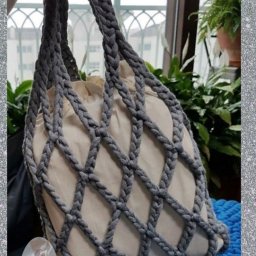 Сумка-сетка крючком