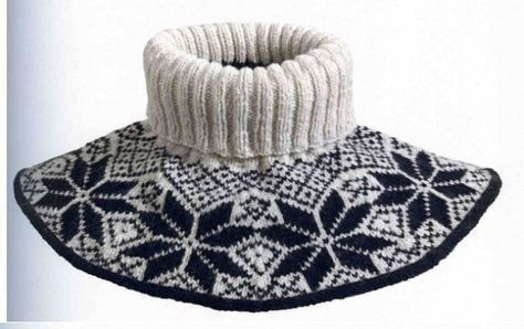 Узор для манишки спицами