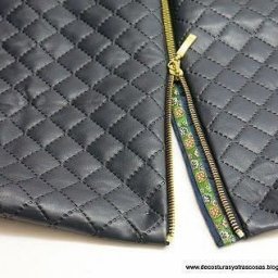 Застежка-молния с откоском из тесьмы